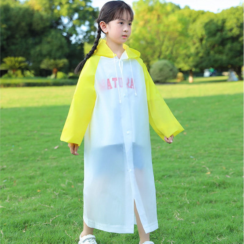 Detský EVA dážďový plášť - jednopásový dizajn, 16 denierov, na turistiku