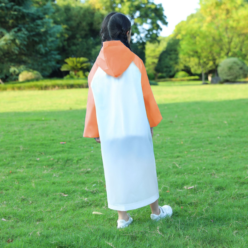 Detský EVA dážďový plášť - jednopásový dizajn, 16 denierov, na turistiku