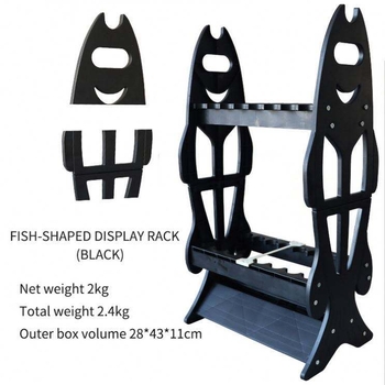 Stojan na vystavenie a skladovanie rybárskych prútov – plastová konštrukcia, Značka: Iné