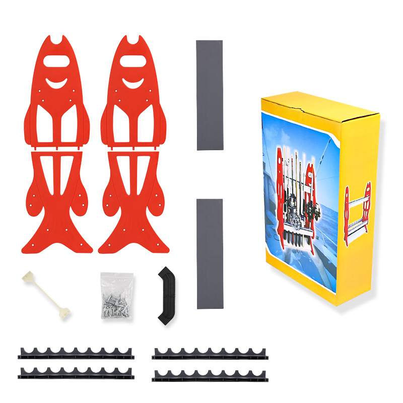 Stojan na vystavenie a skladovanie rybárskych prútov – plastová konštrukcia, Značka: Iné