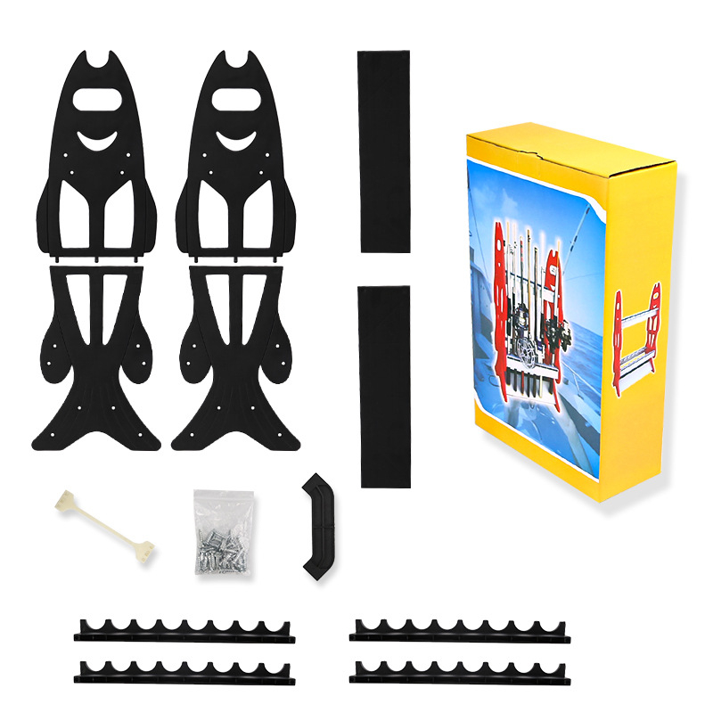 Stojan na vystavenie a skladovanie rybárskych prútov – plastová konštrukcia, Značka: Iné