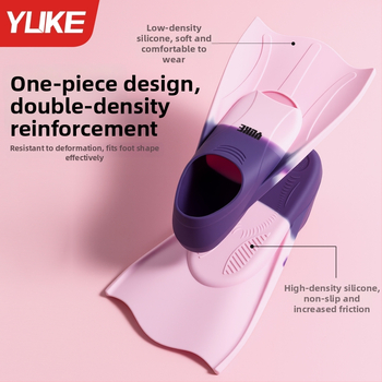 Silikoninės trumpos plaukimo plaukštės treniruotėms – Yuke JP624