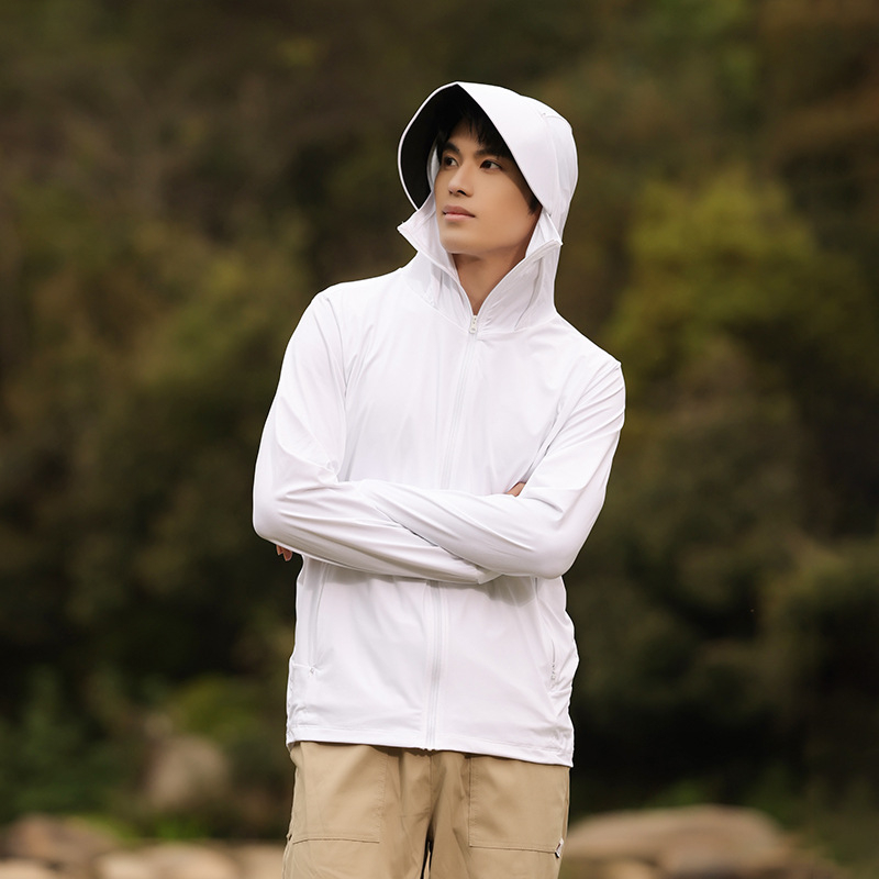 Unisex nailoninė striukė su gobtuvu UPF50+ greitai džiūstanti