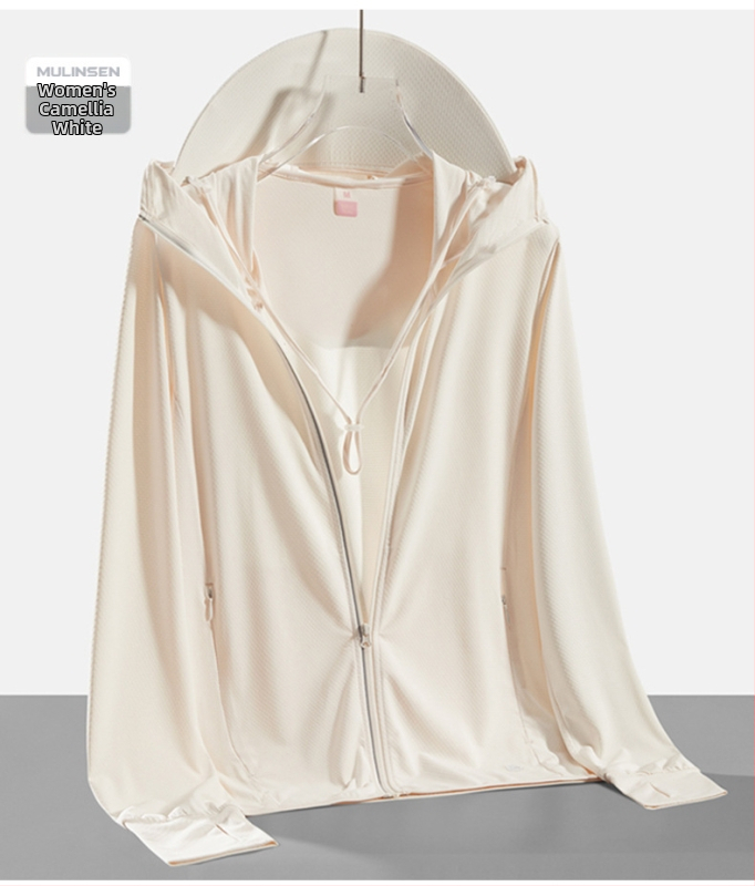 Unisex lauko vėjo striukė su nuimama gobtuvu, lengva, UPF50+ saulės apsauga, sintetinių pluoštų audinys