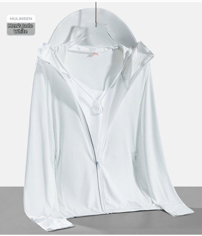 Unisex lauko vėjo striukė su nuimama gobtuvu, lengva, UPF50+ saulės apsauga, sintetinių pluoštų audinys