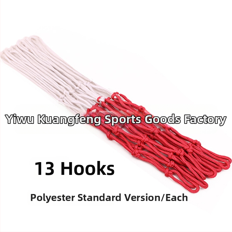 Nylonová sieť na basketbalový panel pre súťažné použitie, kompatibilná s stĺpmi a stojanmi, bez tlače loga