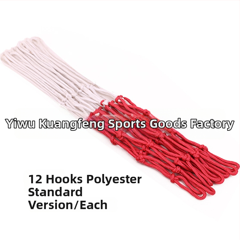 Nylonová sieť na basketbalový panel pre súťažné použitie, kompatibilná s stĺpmi a stojanmi, bez tlače loga