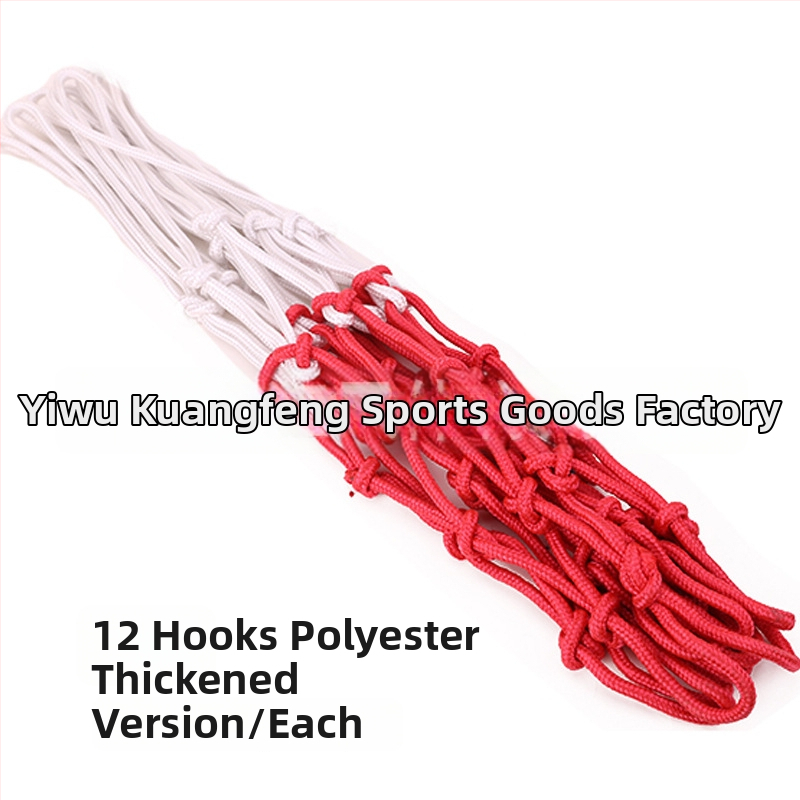 Nylonová sieť na basketbalový panel pre súťažné použitie, kompatibilná s stĺpmi a stojanmi, bez tlače loga