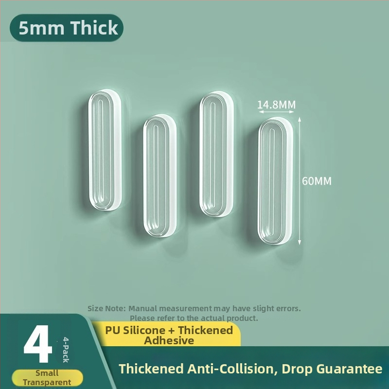 Silikónový tlmič proti nárazu pre dverové rukoväte a dvier skriniek, sada 2 kusy, značka Shouli