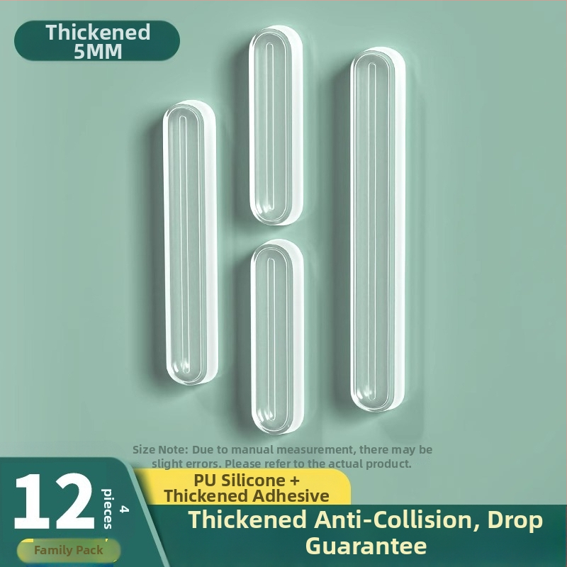 Silikónový tlmič proti nárazu pre dverové rukoväte a dvier skriniek, sada 2 kusy, značka Shouli