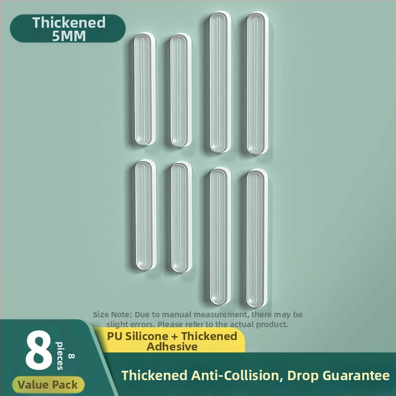 Silikónový tlmič proti nárazu pre dverové rukoväte a dvier skriniek, sada 2 kusy, značka Shouli