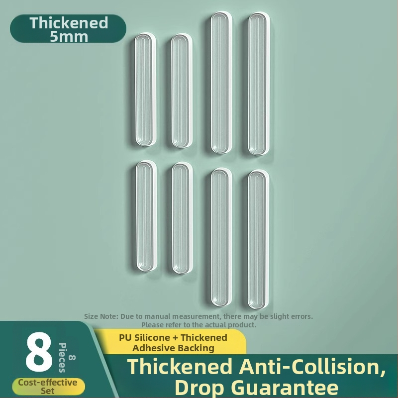 Silikónový tlmič proti nárazu pre dverové rukoväte a dvier skriniek, sada 2 kusy, značka Shouli