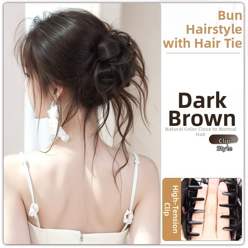 Parochňa s copom, hodvábny účes, s klipom Dragon Whiskers, ručne vyrobená, vlasy z tepelne odolného drôtu, bez farbenia a trvalej úpravy