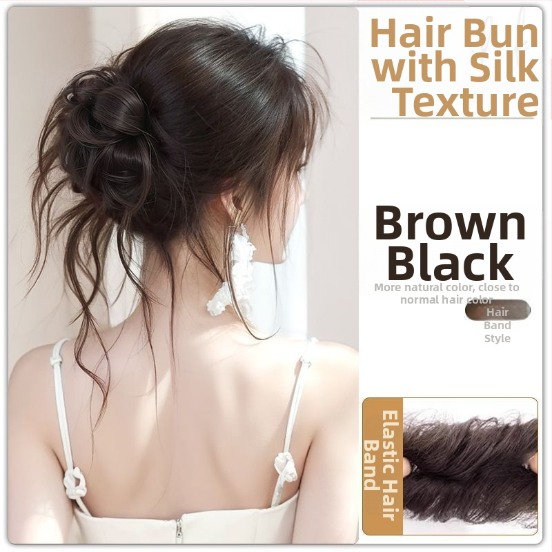 Parochňa s copom, hodvábny účes, s klipom Dragon Whiskers, ručne vyrobená, vlasy z tepelne odolného drôtu, bez farbenia a trvalej úpravy