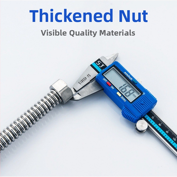 304 nerezová oceľová gofrovaná hadica pre prívod vody na sprchu a práčku — zabudovaná inštalácia do steny, 1.0 MPa, normálna teplota, proti úniku, značka Jinhong