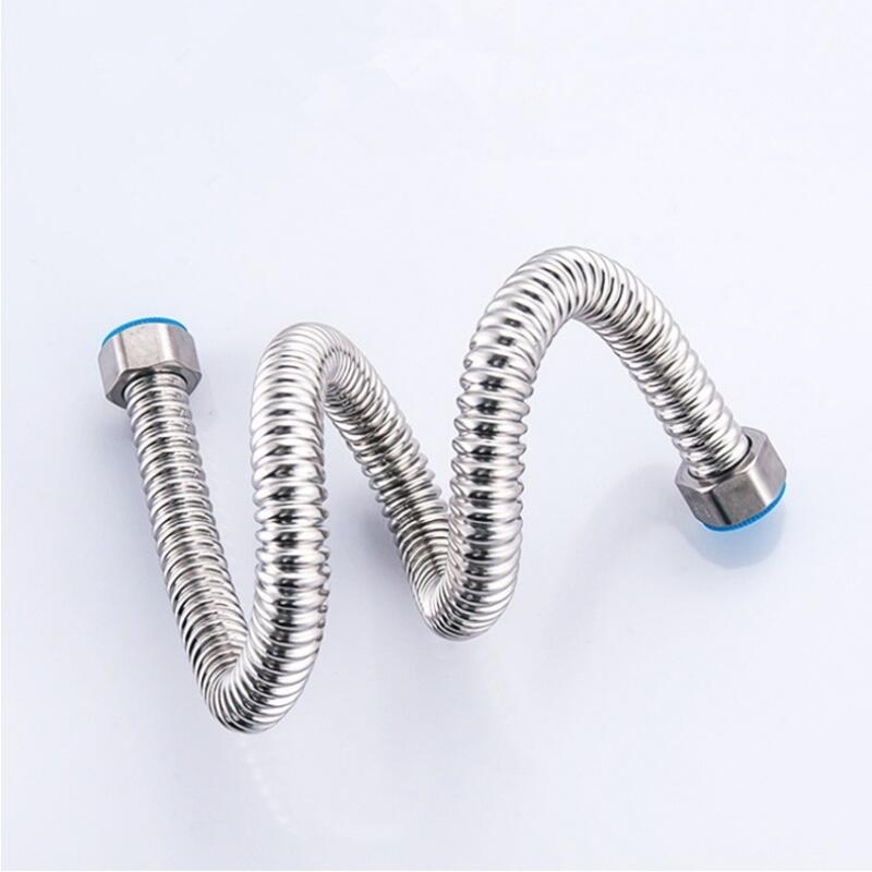 304 nerezová oceľová gofrovaná hadica pre prívod vody na sprchu a práčku — zabudovaná inštalácia do steny, 1.0 MPa, normálna teplota, proti úniku, značka Jinhong