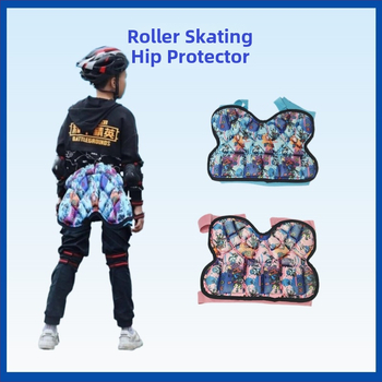 Inline korčuliarske nohavice s bedrovými vankúšmi pre deti – PU horný materiál; gumová podrážka; inline kolieska; PU kolieska; vhodné pre chlapcov aj dievčatá