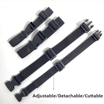 Лента с катарама, нереластична найлонова лента, PP+POM смес, регулируема талия, щракваща катарама