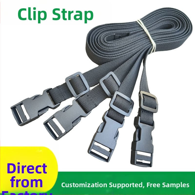 Лента с катарама, нереластична найлонова лента, PP+POM смес, регулируема талия, щракваща катарама