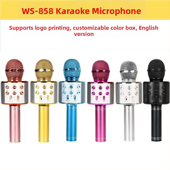 Всичко-в-едно Karaoke микрофон говорител със Bluetooth 5.3, честотен диапазон 20Hz-20kHz, SNR ≥70dB, вградена батерия 500–800 mAh, 3W