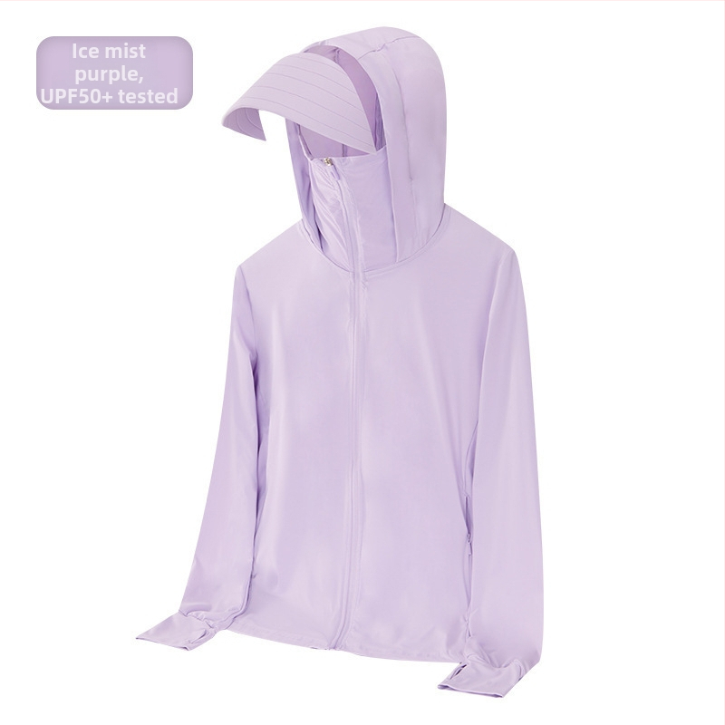 Vonkajšia vetrovka s kapucou — priedušná, rýchloschnúca, UPF50+, nylonová látka
