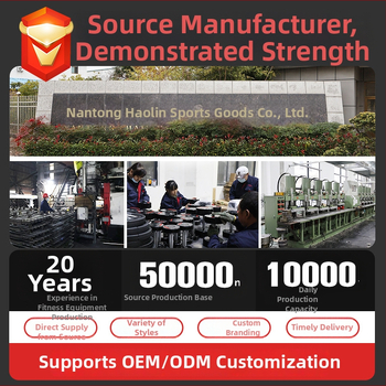 Šesťuholníková pokrytá činka, do posilňovne (Značka: Hailin; Materiál: liatina; Pôvod: Rudong County, Nantong, Jiangsu)