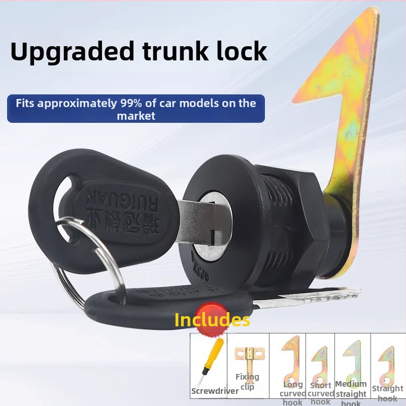 Zámok kufru elektrického vozidla, univerzálny, Materiál: ABS+železo; Model: Iný; Štýl: Moderné a jednoduché