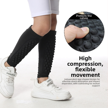 Deti chrániče holene na futbal – Spandex materiál, ochrana holene (Materiál: Spandex; Cieľová skupina: Deti; Ochranná zóna: Holene; Kategória: Ochranný chránič; Vhodné športy: Futbal, Basketbal, Behanie, Rugby, Skateboard)