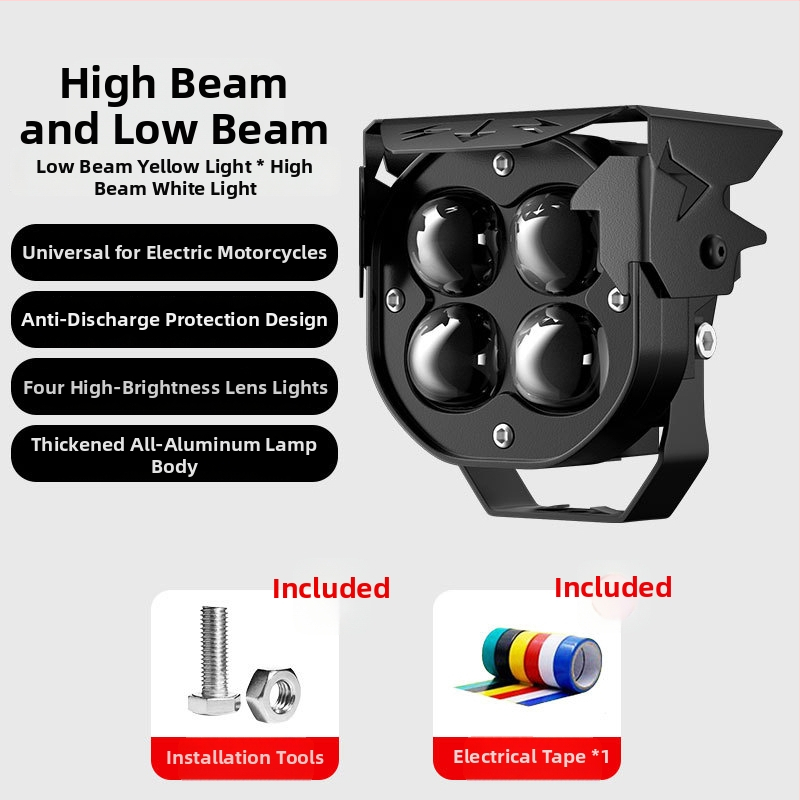 LED reflektor pre elektrické vozidlá, 20W, hliníkové puzdro, 12-85V, model MQ-270A30