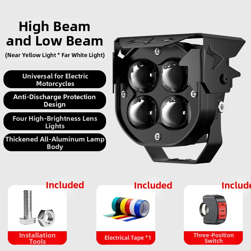 LED reflektor pre elektrické vozidlá, 20W, hliníkové puzdro, 12-85V, model MQ-270A30