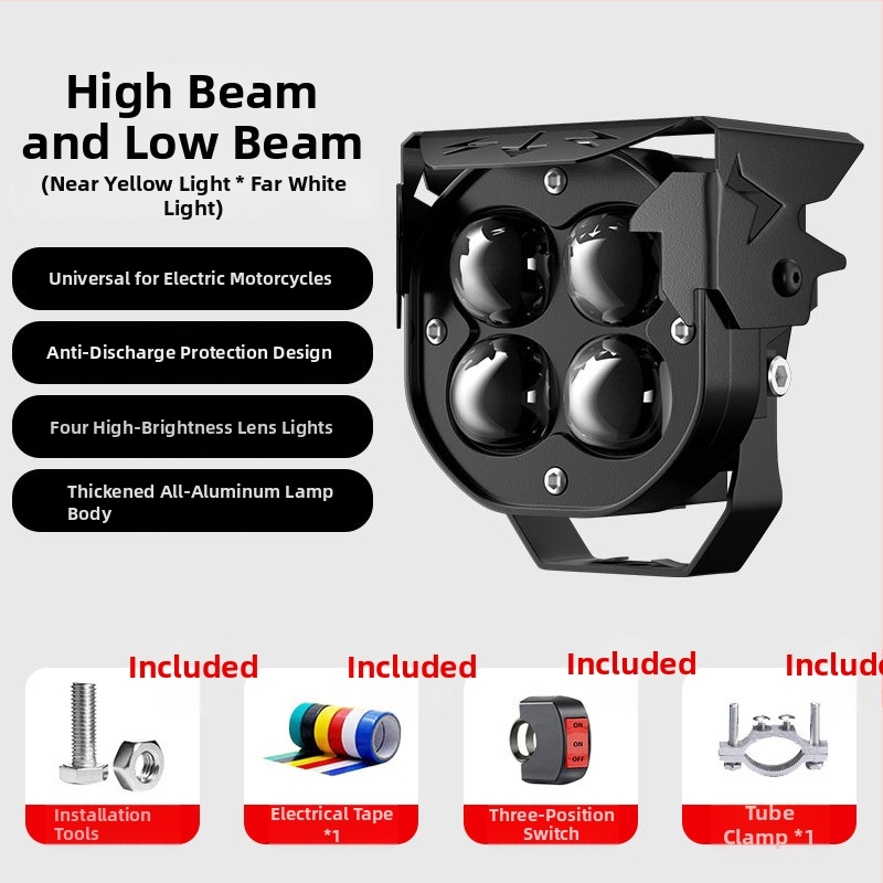 LED reflektor pre elektrické vozidlá, 20W, hliníkové puzdro, 12-85V, model MQ-270A30