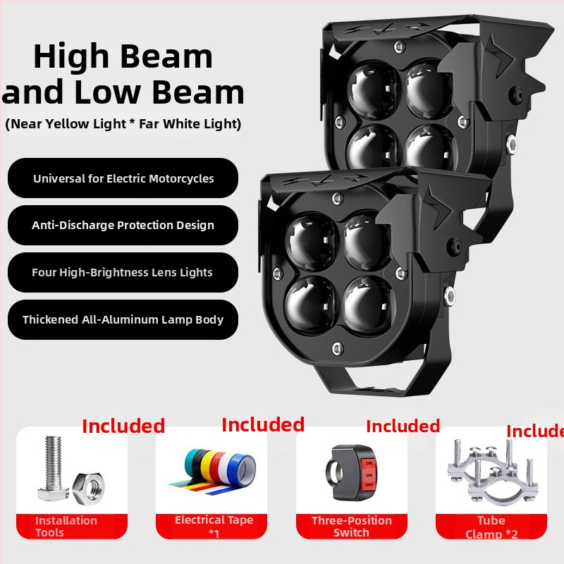 LED reflektor pre elektrické vozidlá, 20W, hliníkové puzdro, 12-85V, model MQ-270A30