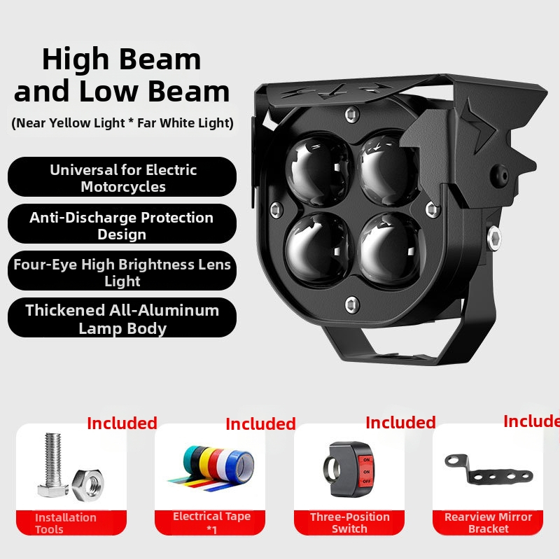 LED reflektor pre elektrické vozidlá, 20W, hliníkové puzdro, 12-85V, model MQ-270A30