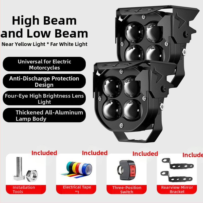 LED reflektor pre elektrické vozidlá, 20W, hliníkové puzdro, 12-85V, model MQ-270A30