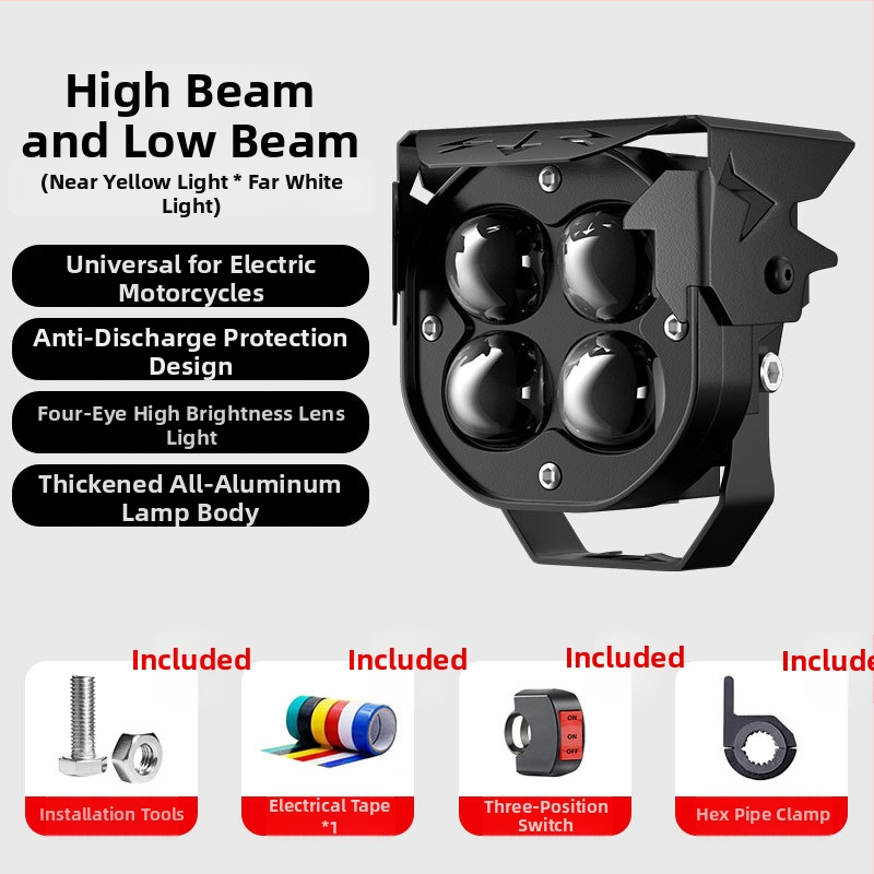 LED reflektor pre elektrické vozidlá, 20W, hliníkové puzdro, 12-85V, model MQ-270A30