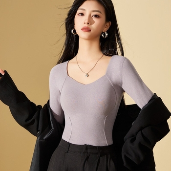 Dámske vyhrievacie termálne spodné prádlo s integrovanými vankúšikmi na prsia, all-in-one s dlhými rukávmi, dvojitá vrstva, hrubý akrylový materiál