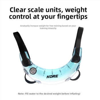 Etfans PVC guličková fitness lopta naplnená vodou — nafukovacia pre cvičenie celého tela