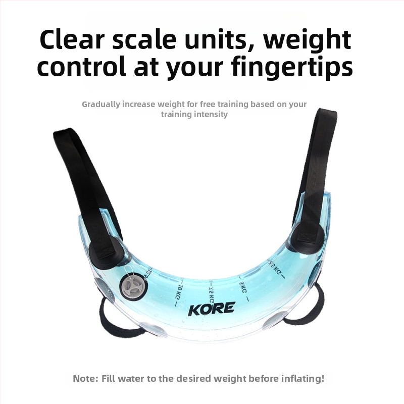 Etfans PVC guličková fitness lopta naplnená vodou — nafukovacia pre cvičenie celého tela