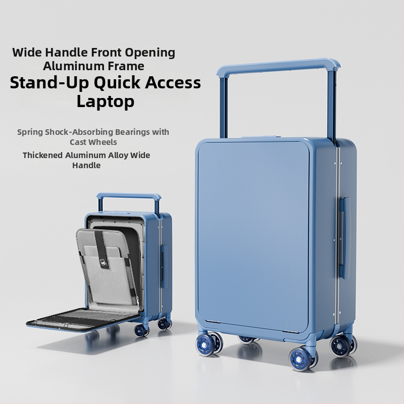 PC ciets korpuss ceļojumu soma ar priekšējā atvēruma dizainu, paplašināms, universālie riteņi, TSA kombinētā slēdzene