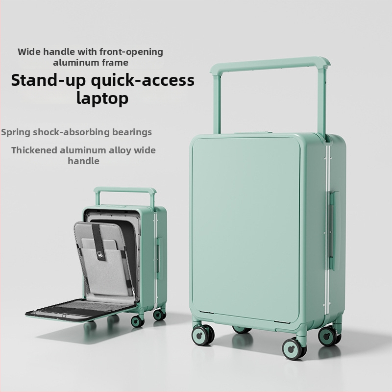 PC ciets korpuss ceļojumu soma ar priekšējā atvēruma dizainu, paplašināms, universālie riteņi, TSA kombinētā slēdzene