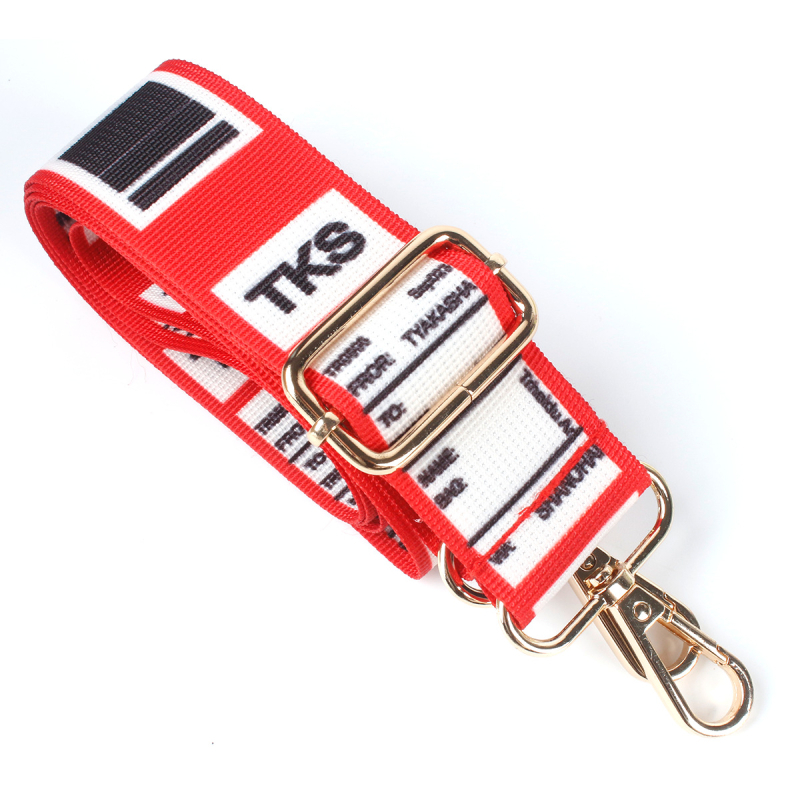 Nastaviteľný ramenný popruh na tašku z nylonu s geometrickým vzorom, odolný voči opotrebeniu, štýl mix-and-match