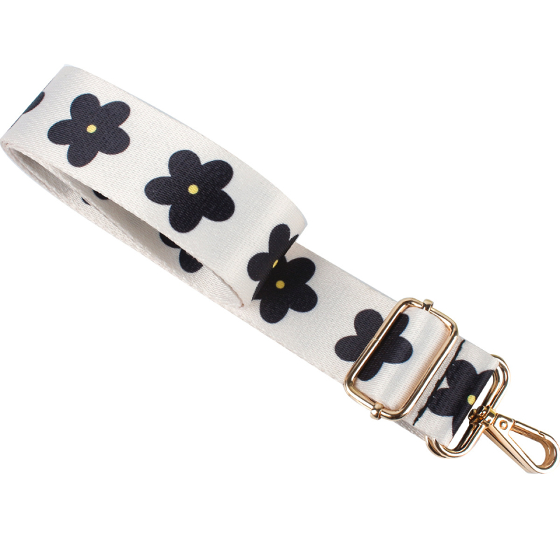 Nastaviteľný ramenný popruh na tašku z nylonu s geometrickým vzorom, odolný voči opotrebeniu, štýl mix-and-match