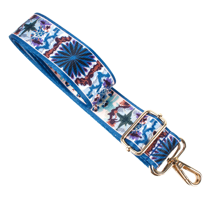 Nastaviteľný ramenný popruh na tašku z nylonu s geometrickým vzorom, odolný voči opotrebeniu, štýl mix-and-match