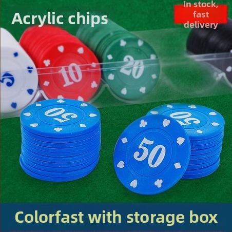Žetóny na poker a Mahjong – ABS materiál, 100 ks miešaný set, rôzne nominálne hodnoty, vhodné do pokerových miestností