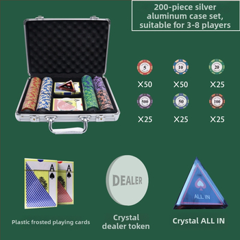 Changzhe čipu komplekts šaham un kāršu spēlēm – ABS čipsi