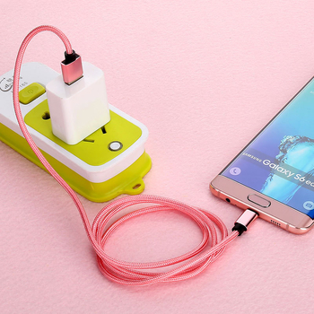 Καλώδιο USB 3-σε-1 από πλεγμένο νάιλον με Lightning, Micro USB και Type-C – γρήγορη φόρτιση, μέγιστη ισχύς φόρτισης 20W