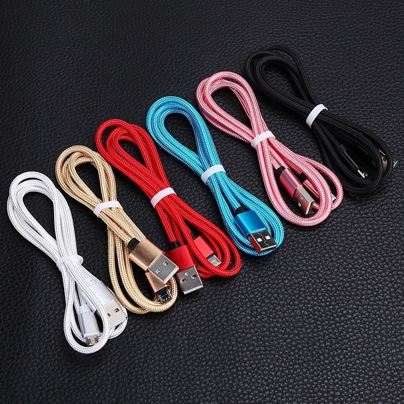 Καλώδιο USB 3-σε-1 από πλεγμένο νάιλον με Lightning, Micro USB και Type-C – γρήγορη φόρτιση, μέγιστη ισχύς φόρτισης 20W