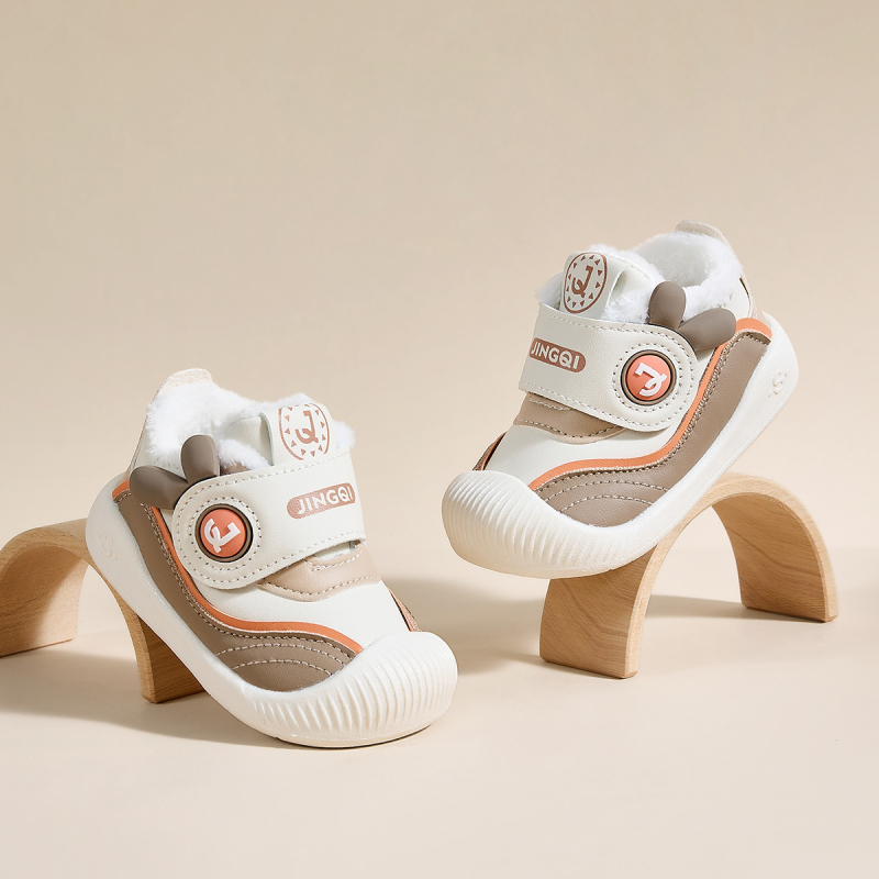 Detské zimné topánky pre batoľatá - Unisex, zapínanie na suchý zips, hrubá výstelka, vrchný materiál mikrovláknová koža, podrážka PVC