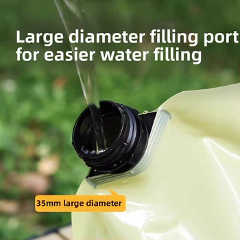 Vonkajšia zložiteľná vodná taška na kempovanie, vodeodolná tkanina, materiál PET-nylon-PE, objem 3L/5L/8L/10L