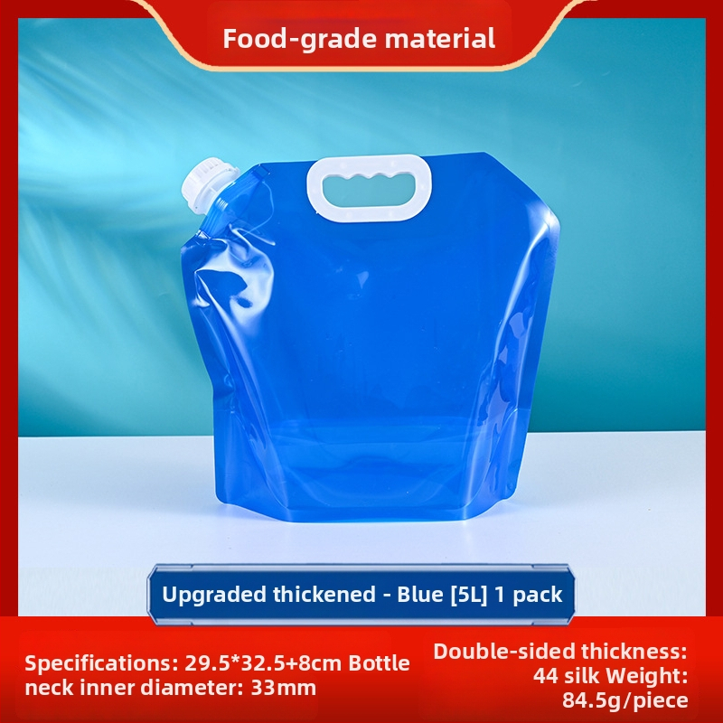 Vonkajšia zložiteľná vodná taška na kempovanie, vodeodolná tkanina, materiál PET-nylon-PE, objem 3L/5L/8L/10L